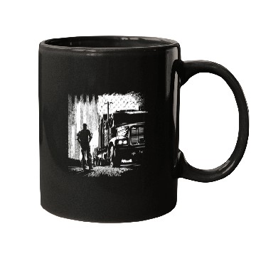 Discover Truck Fun American Big Rigs Diesel Truck Driver 45 Mugs