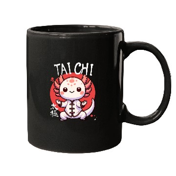 Discover Axolotls Pet Zen Master Underwater Martial Arts Tai Chi Flow Mugs