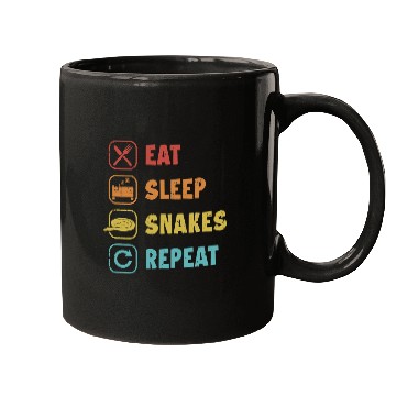 Discover Python Pet Eat Sleep Snakes Repeat Pythonidae Banana Ball Python Mugs