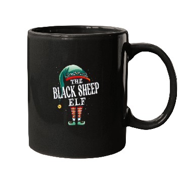 Discover Sheep Pet Black Sheep Elf Christmas Group Xmas Pajama Party Mugs