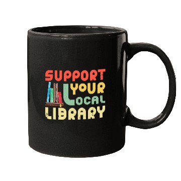 Discover Book Fun Support Your Local Library Book Lover Librarian Bookworm Mugs