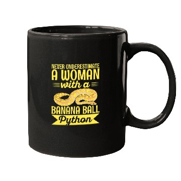 Discover Python Pet Banana Ball Python Design for a Banana ball python lady Mugs