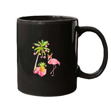 Discover Flamingo Pet pineapples Mele Kalikimaka Funny314 Mugs