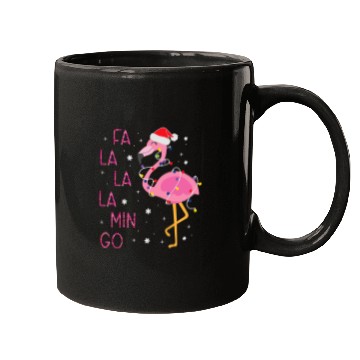 Discover Flamingo Pet Fa La La La mingo Flamingo for Christmas xmass 164 Mugs