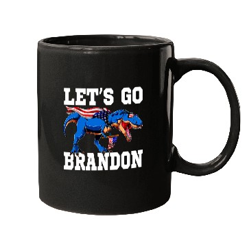 Discover Dinosaur Pet Lets Go Brandon Joe Biden Chant Impeach Biden Brandon TRex Mugs