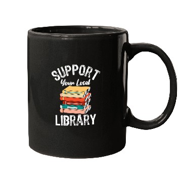 Discover Book Fun Support Your Local Library Reading Animal Lover Mugs