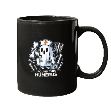 Discover nurses Job Funny I Found This Humerus Boo Halloween Costume nurses Mugs
