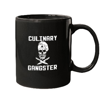 Discover Culinary Gangster Chef Gift Tee Cooking BBQ Mugs