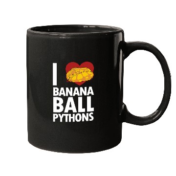 Discover Python Pet I love Banana Ball Pythons Pythonidae Banana Ball Python 1 Mugs