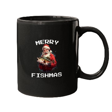 Discover Fishing Fun Christmas Pajama Fishers Merry Fishmas Fishing Mugs