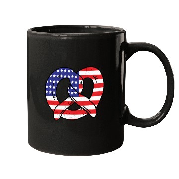 Discover Pretzel Bakery American Flag Baker Bread Baking Mugs