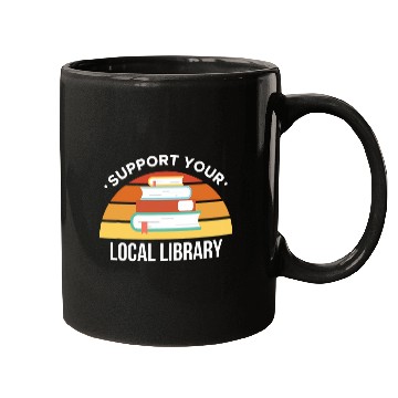 Discover Librarian Job Support Your Local Library Library Librarian Mugs