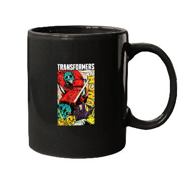Discover Book Fun Transformers vintages Faded Optimus Prime Comic Book Punch Mugs