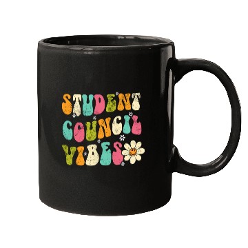 Discover Groovy Student Council Vibes School Student Teacher 1 Mugs