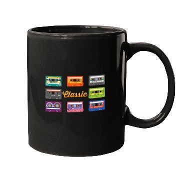 Discover Book Fun Pop Art Classic Cassette Tape Nineties Comic Mugs