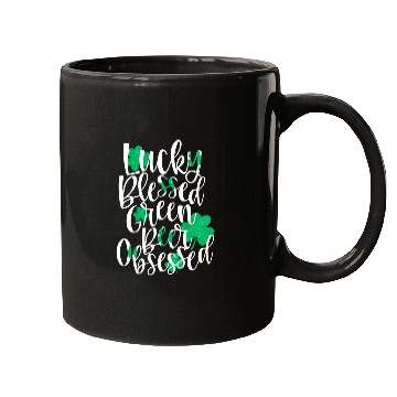Discover Beer Fun Lucky Blessed Green Beer Obsessed Mugs