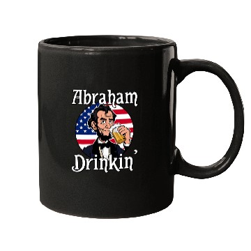 Discover Beer Fun Abraham Drinkin Abraham Lincoln Drinking A Beer Mugs