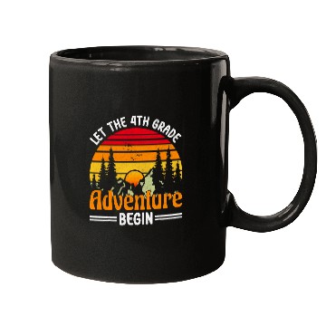 Discover Let the Fourth Grade Adventure Begin 4th Grade Teacher Mugs