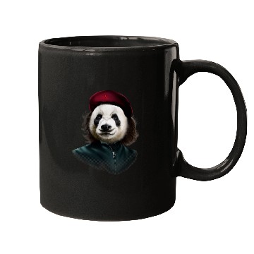 Discover Panda Pet Giant Panda Impersonated Che Guevara Mugs