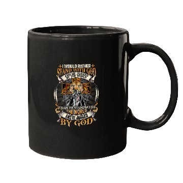 Discover Lion Pet I Would Rather Stand With God Knights Templar Lion God Mugs