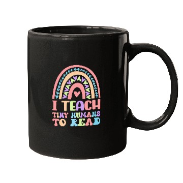 Discover Book Fun Teach Tiny Humans Back To School Rainbow Reading Teacher Mugs