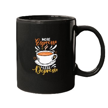 Discover Coffee Fun More Espresso Less Depresso 1 Mugs