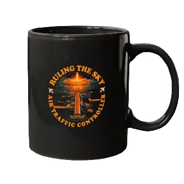 Discover Airplane Aviation Ruling The Sky Air Traffic Controller Mugs