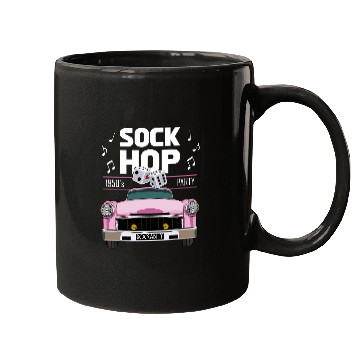 Discover 50s Hip Hop Retro 1950s Party Pink vintages Dance Car Dancer Mugs