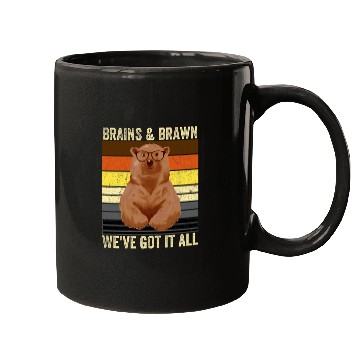 Discover Bear Pet Mens Bear Pride Brains and Brawn Gay Bear Brotherhood Mugs