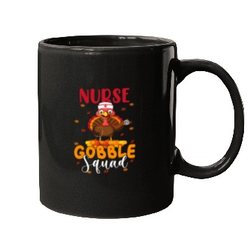 Discover nurses Job Gobble Squad Funny Thanksgiving Turkey nurses Mugs