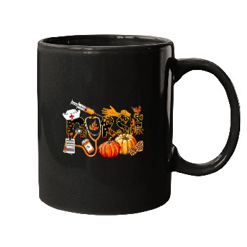 Discover nurses Job Fall Thankful Grateful Blessed Pumpkin Halloween 110 Mugs