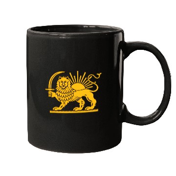 Discover Lion Pet Iran Lion Sun Achaemenid Empire Safavid dynasty Mugs