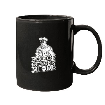 Discover Police Job Mode On Thin Blue Line Law Enforcement Mugs