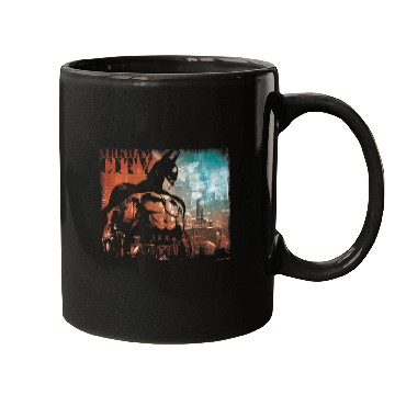 Discover Batman Arkham City Dark Knight Graffiti Stencil Skyline Mugs