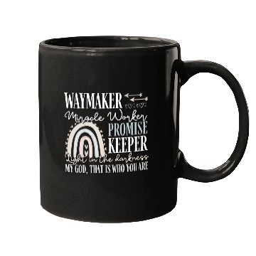 Discover Kids Kids Waymaker Miracle Worker Rainbow Christian Mugs
