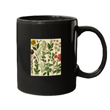 Discover Botanical Prints Herb Garden Mugs