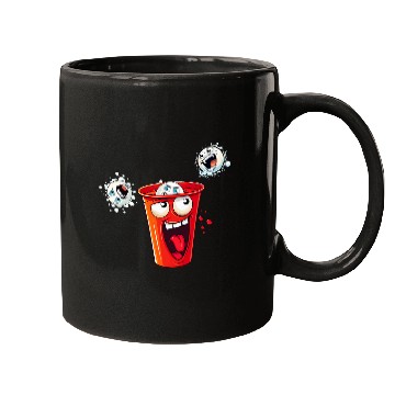 Discover Beer Fun Solo Red Beer Cup Pong for Fraternity and Sorority Mugs