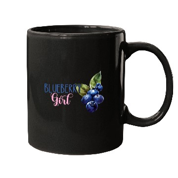 Discover Blueberry Girl Fruit Berry Garden Healthy Blueberries Baking Mugs