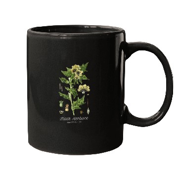 Discover Black Henbane Witch Botanical Garden Arcane Magic Mugs
