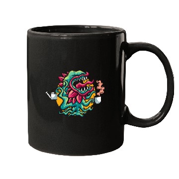 Discover Coffee Fun Venus flytrap plant coffee lover tee Carnivorous Flycatcher Mugs