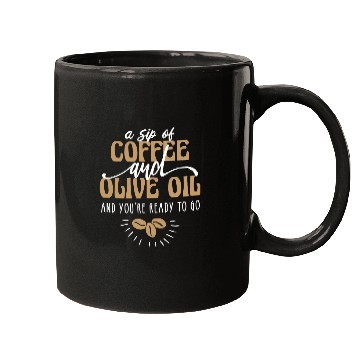 Discover Coffee Fun and Olive Oil 3 Mugs