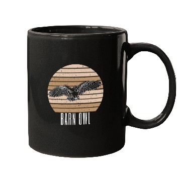 Discover Barn owl flying breeding birding naturalist ornithology Mugs