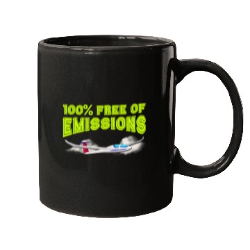 Discover Glider 100 frees of Emissions Environment Sailplane Mugs