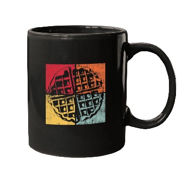 Discover Retro Waffle Design Gourmet Hobby Chef Mugs