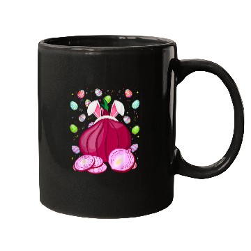 Discover Funny Easter Onion Easter Bunny Ears Easter Eggs Hunting Mugs