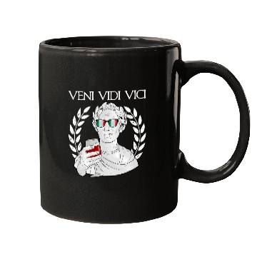 Discover Wines Fun Funny Julius Caesar Veni Vidi Vici Red Wines Tasting Winery Mugs
