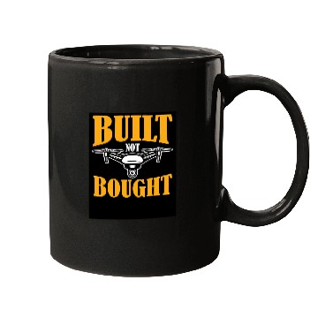 Discover Built Not Bought Cool Retro Drone Designs Present Mugs