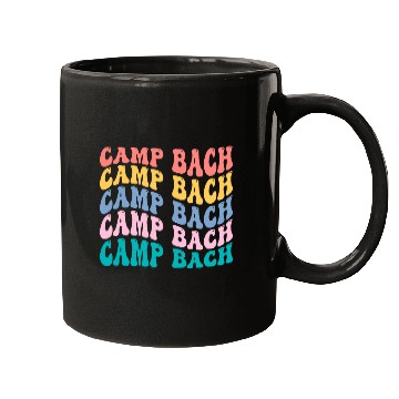 Discover Camp Bach Bridesmaid Camping Bachelorette Groovy Matching 2 Mugs