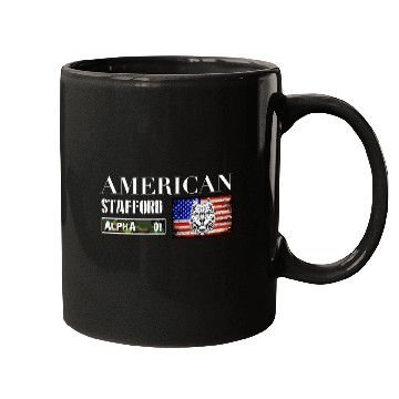 Discover American Stafford Staff Bulldog Battle Dog Mugs