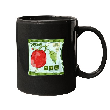 Discover Capsicum Bell Pepper seeds packet growing vegetables Mugs